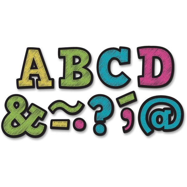 Teacher Created Resources 2" Bold Block Magnet Letters - Learning Theme/Subject - Magnetic - Durable, Damage Resistant - 0.10" Height x 2" Width x 2" Depth - Multicolor - 87 / Pack