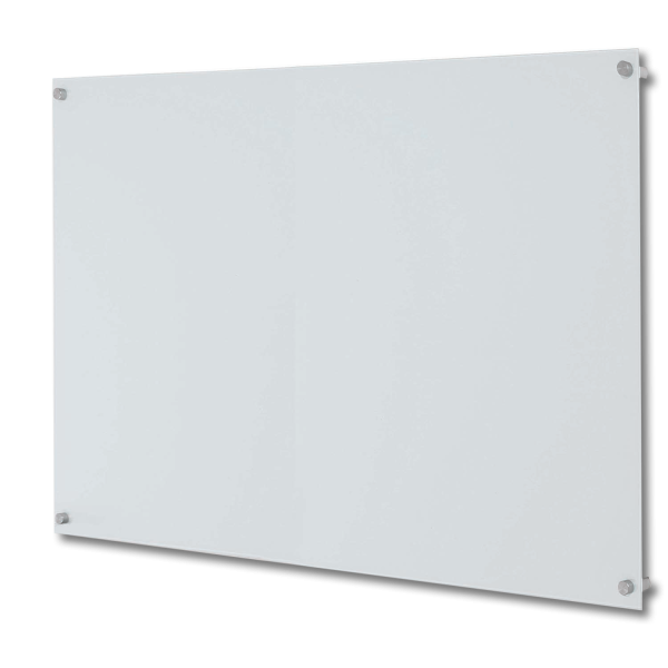ClearVision™ Elegant Stand-Off Mounting Glass Markerboards 3mm Magnetic 36" x 48"
