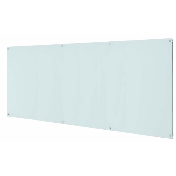 ClearVision™ Elegant Stand-Off Mounting Glass Markerboards 3mm Magnetic 48" x 96"
