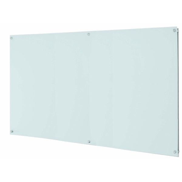 ClearVision™ Elegant Stand-Off Mounting Glass Markerboards 6mm Non-Mag 48" x 72"