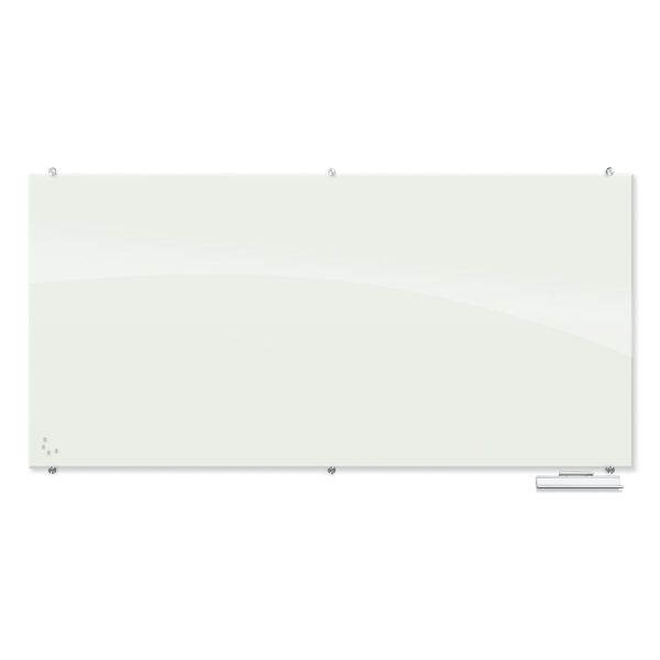 Visionary Magnetic Glass Dry Erase Board – Gloss White 48" x 72"
