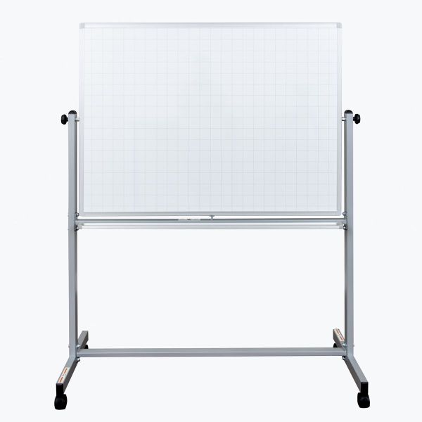 Mobile Magnetic Double-Sided Ghost Grid Whiteboard 48" x 36"