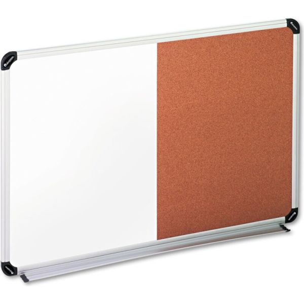 Universal® Cork/Dry Erase Board, Melamine