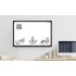 Alfra Continental Dry-Erase Whiteboard Black Frame 36