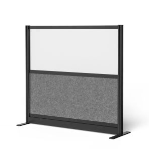 Luxor Workspaces Modular Wall Room Divider System - Black Frame - 53
