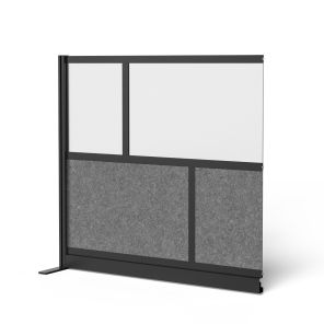 Luxor Workspaces Modular Wall Room Divider System - Black Frame - 53