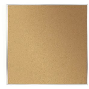 Ghent Natural Cork Bulletin Board with Aluminum Frame 48