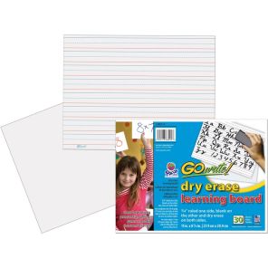 GoWrite!&reg; Dry Erase Learning Board - Dry-erase, Two-Sided, 3/4