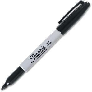 Sharpie Fine Point Permanent Marker - Fine, Bold Marker Point - 1 mm Marker Point Size - Black - Black Barrel - 36 / Pack