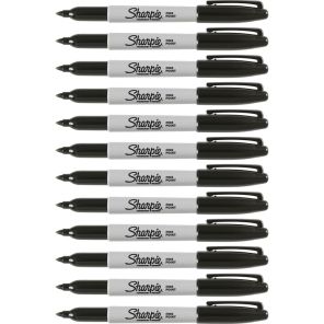 Sharpie Pen-Style Pemanent Markers - Fine Marker PointAlcohol Based Ink - 12 / Dozen
