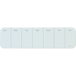 U Brands Magnetic Glass Dry Erase Weekly Calendar Board 5.5