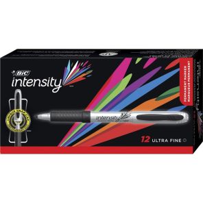 BIC Mark-it Ultra-Fine Point Permanent Marker - Ultra Fine Marker Point - Black - 12 / Dozen