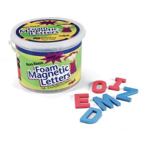 Pacon Foam Magnetic Letters - Magnetic - Non-toxic - Assorted - Foam - 108 / Set