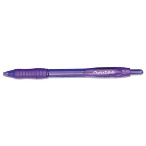 Paper mate® Profile Ballpoint Pen, Retractable, Bold 1.4 mm, Purple Ink, Purple Barrel, Dozen