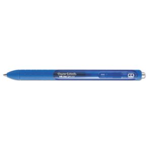 Paper mate® InkJoy Gel Pen, Retractable, Micro 0.5 mm, Blue Ink, Blue Barrel, Dozen