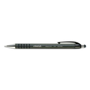 Universal Ballpoint Pen, Retractable, Fine 0.7 mm, Blue Ink, Blue Barrel, Dozen