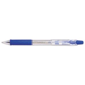 Pentel® R.S.V.P. RT Ballpoint Pen, Retractable, Medium 1 mm, Blue Ink, Clear Barrel, Dozen 