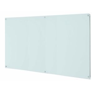 ClearVision™ Elegant Stand-Off Mounting Glass Markerboards 3mm Magnetic 48