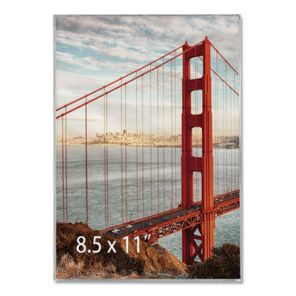 Universal® Clear Box Frame, Plastic, 8 1/2 x 11 Insert, Clear 