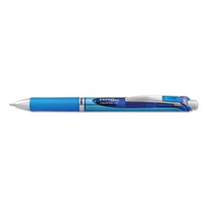 Pentel® EnerGel RTX Gel Pen, Retractable, Medium 0.7 mm, Blue Ink, Blue/Gray Barrel 