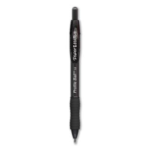 Paper mate® Profile Ballpoint Pen, Retractable, Bold 1 mm, Black Ink, Translucent Black Barrel, 36/Pack