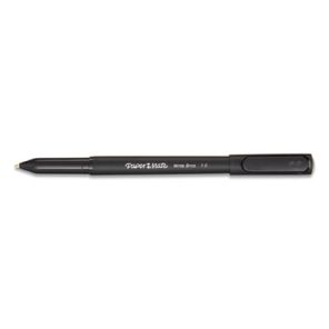 Paper mate® Write Bros. Ballpoint Pen, Stick, Medium 1 mm, Black Ink, Black Barrel, Dozen 