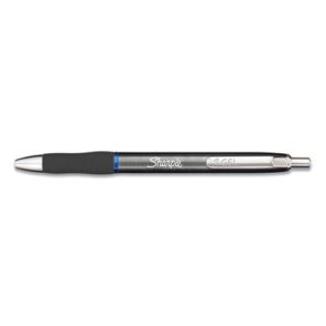 Sharpie® s-gel S-Gel Premium Metal Barrel Gel Pen, Retractable, Medium 0.7 mm, Blue Ink, Gun Metal Gray Barrel, Dozen 
