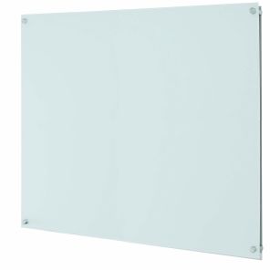 ClearVision™ Elegant Stand-Off Mounting Glass Markerboards 6mm Magnetic 48