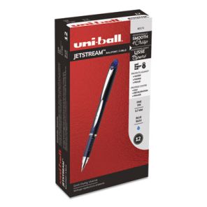Uni-ball® Jetstream Ballpoint Pen, Stick, Fine 0.7 mm, Blue Ink, Blue Barrel 