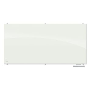 Visionary Magnetic Glass Dry Erase Board – Gloss White 48