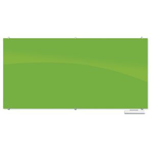 Visionary Hierarchy Magnetic Glass Dry Erase Board – Green 48