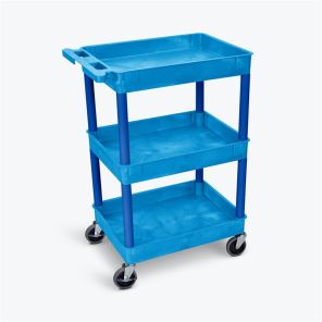 Luxor Workspaces Tub Cart - Three Shelves