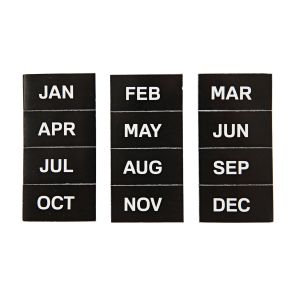 MasterVision Magnetic Monthly Calendar Characters - Magnetic - 1