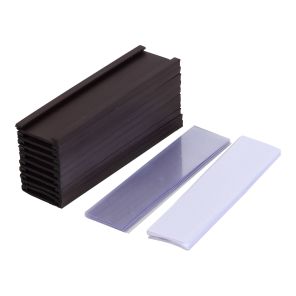 MasterVision Magnetic Data Cards with Inserts, Black, Accessories, .75