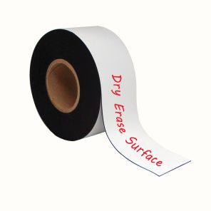 Mastervision® Dry-Erase Magnetic Tape Roll, White, 3