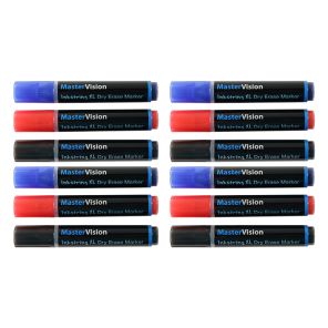 Bi-silque Inkstring XL Dry-Erase Markers - 3 mm Marker Point Size - 12 / Each