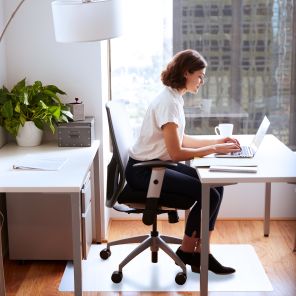 Ecotex® Polypropylene Rectangular Anti-Slip Foldable Chair Mat for Hard Floors - 36