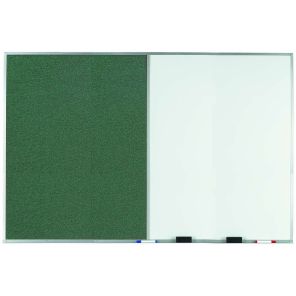 Aluminum Frame Combination Marker/Tack Board 48