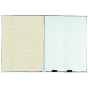 Aluminum Frame Combination Marker/Tack Board 48