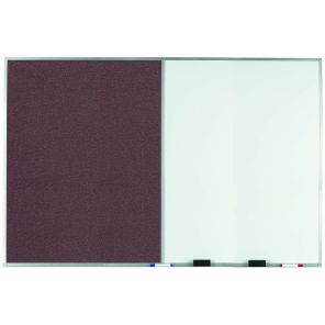 Aluminum Frame Combination Marker/Tack Board 48