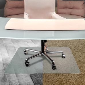Cleartex® Unomat Anti-Slip Rectangular Chair Mat Hard Floors and Carpet Tiles - 48 x 60
