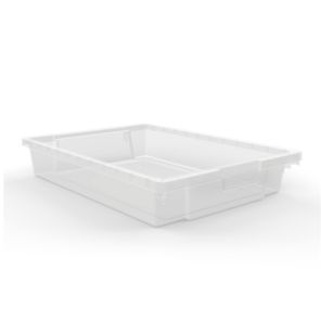 Luxor Workspaces Stackable Storage Bins (8 Small Clear)