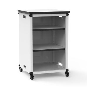 Luxor Workspaces Modular Classroom Bookshelf - Narrow Module with Casters and Tabletop
