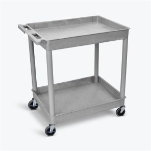 Luxor Workspaces Large Tub Cart - Two Shelves