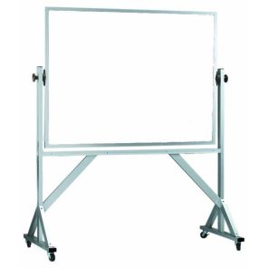 White Porcelain Silver Anodized Reversible Freestanding Board 36