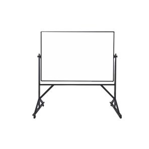 White Porcelain Black Powder Coated Reversible Freestanding Board 48