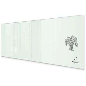 Unity Glass Wall – Commercial Series (Gloss White) 72