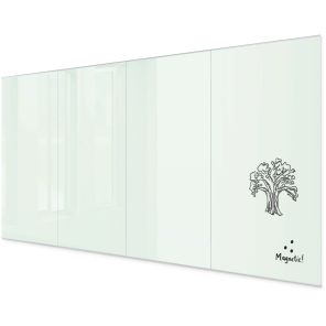 Unity Glass Wall – Commercial Series (Gloss White) 96