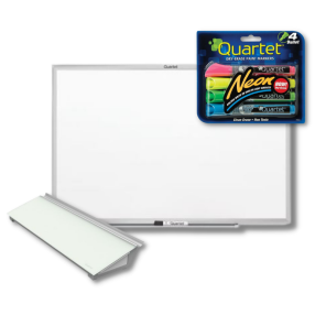 Quartet Classic Magnetic Whiteboard Bundle