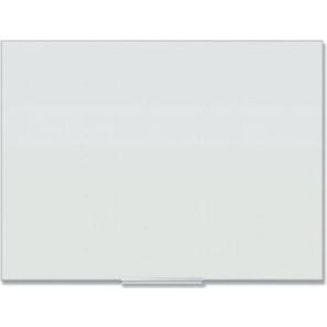 U Brands Floating Glass Ghost Grid Dry Erase Board 36